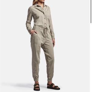 James Perse Mixed Media Jump Suit